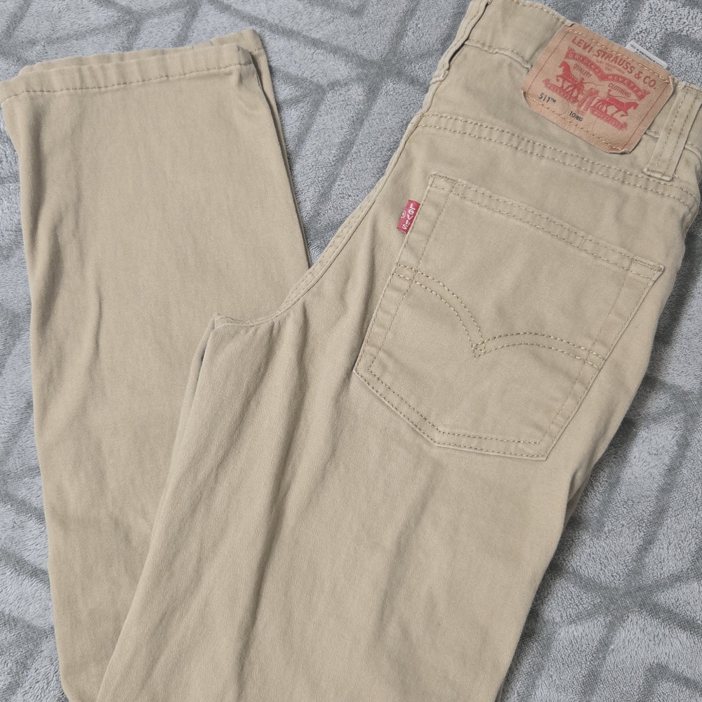 Levi's Beige Jeans with Red Branded Trim